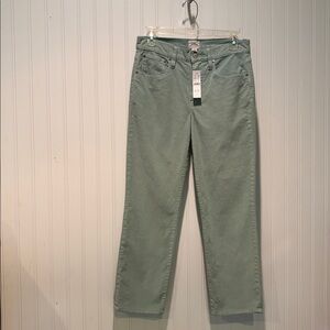 NWT J. Crew Corduroy Mint Vintage Slim Straight Jeans Size 27P
